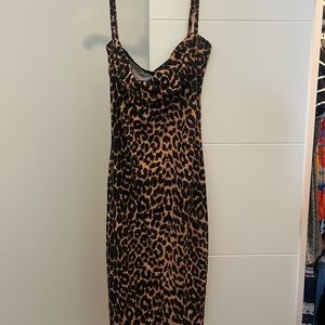Cheetah print dress
